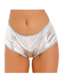 Tegan Fantezi Gümüş Özel Bölgeleri Açık Parlak Külot TG270049