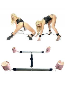 Tegan Fantezi Pembe Deri Seksi Borulu Yatak Kelepçesi TG275383