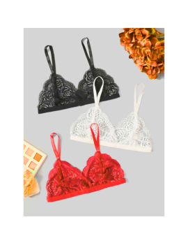 Tegan Fantezi 3'lü Seksi Dantel Sütyen Seti TG279257