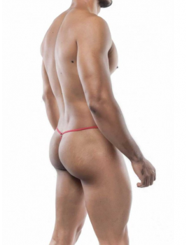 Tegan Fantezi Kırmızı Lastikli Lame Erkek String - Tanga Fantazi İç Çamaşırı TG274588
