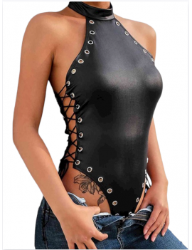 Tegan Fantezi Yanları Kuş Gözlü Yandan Bağlamalı Seksi Babydol TG275426