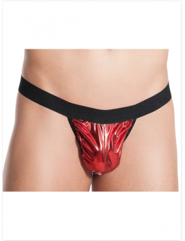 Tegan Fantezi Kırmızı Lame Seksi Erkek String - Tanga TG274590