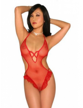 Tegan Fantazi Kırmızı Tül Kurdaleli Seksi Babydol TG273234-1