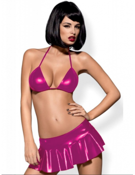 Tegan Fantezi Pembe Mini Etekli Seksi SütyenTakım Seksi İç Giyim TG279094