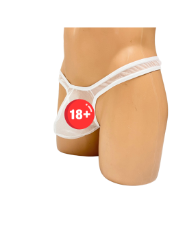 Tegan Fantezi Seksi Beyaz Transparan Erkek İç Çamaşırı TG274584